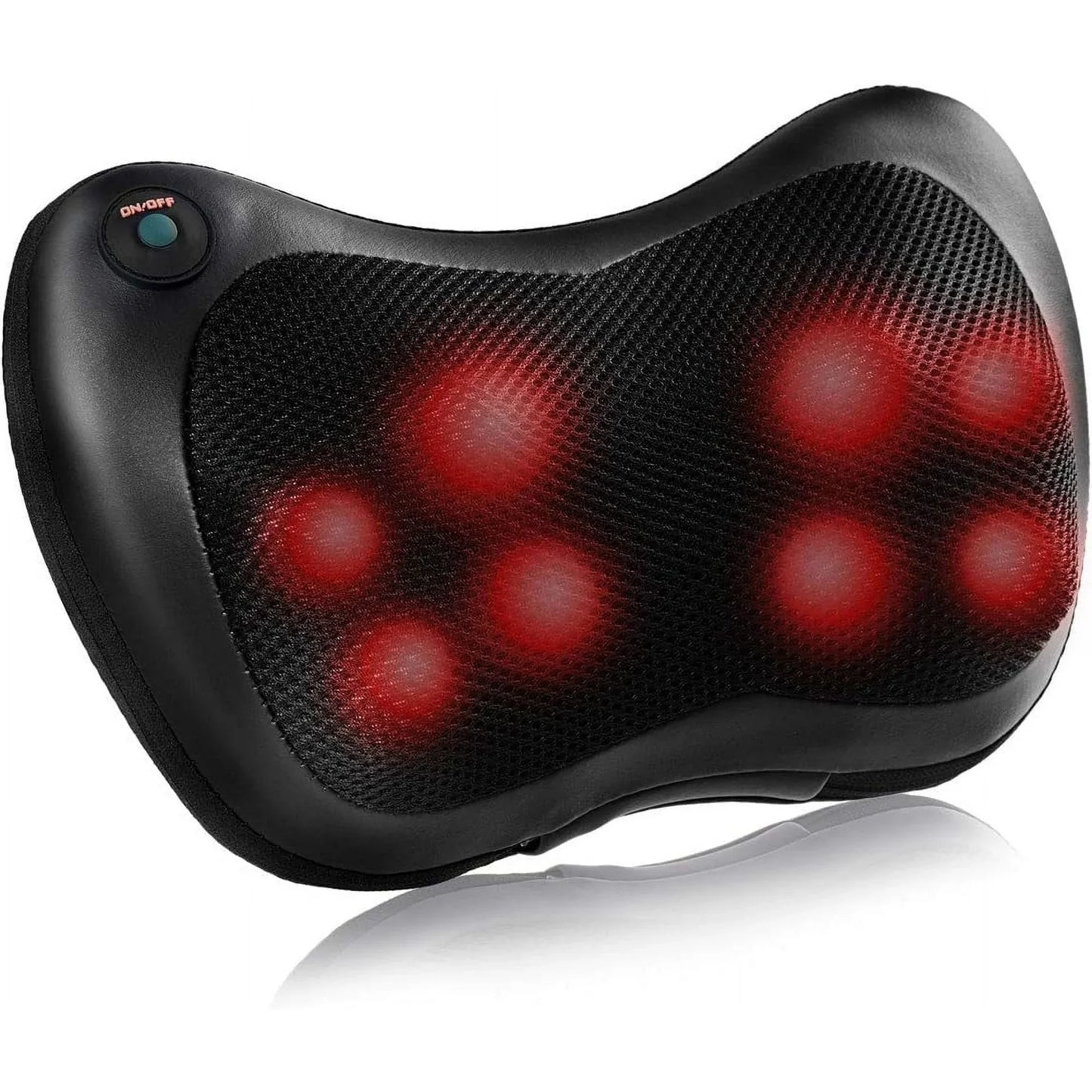 8 Head Electric Back Massager With Heat Deep Tissue Neck Massage Pillow for Shoulder Foot Body at Home Car
