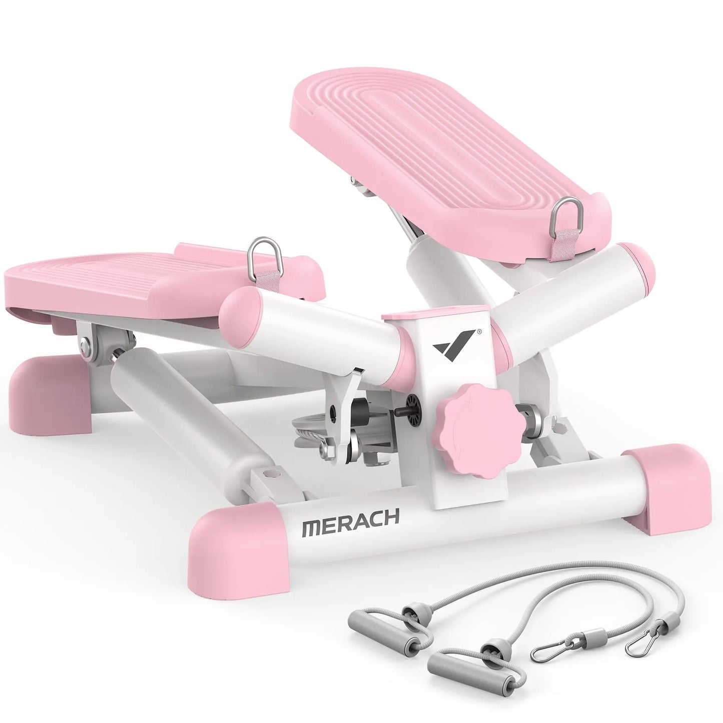 Mini Twist Stepper with 330LB Capacity for Cardio & Strength Training (Pink)