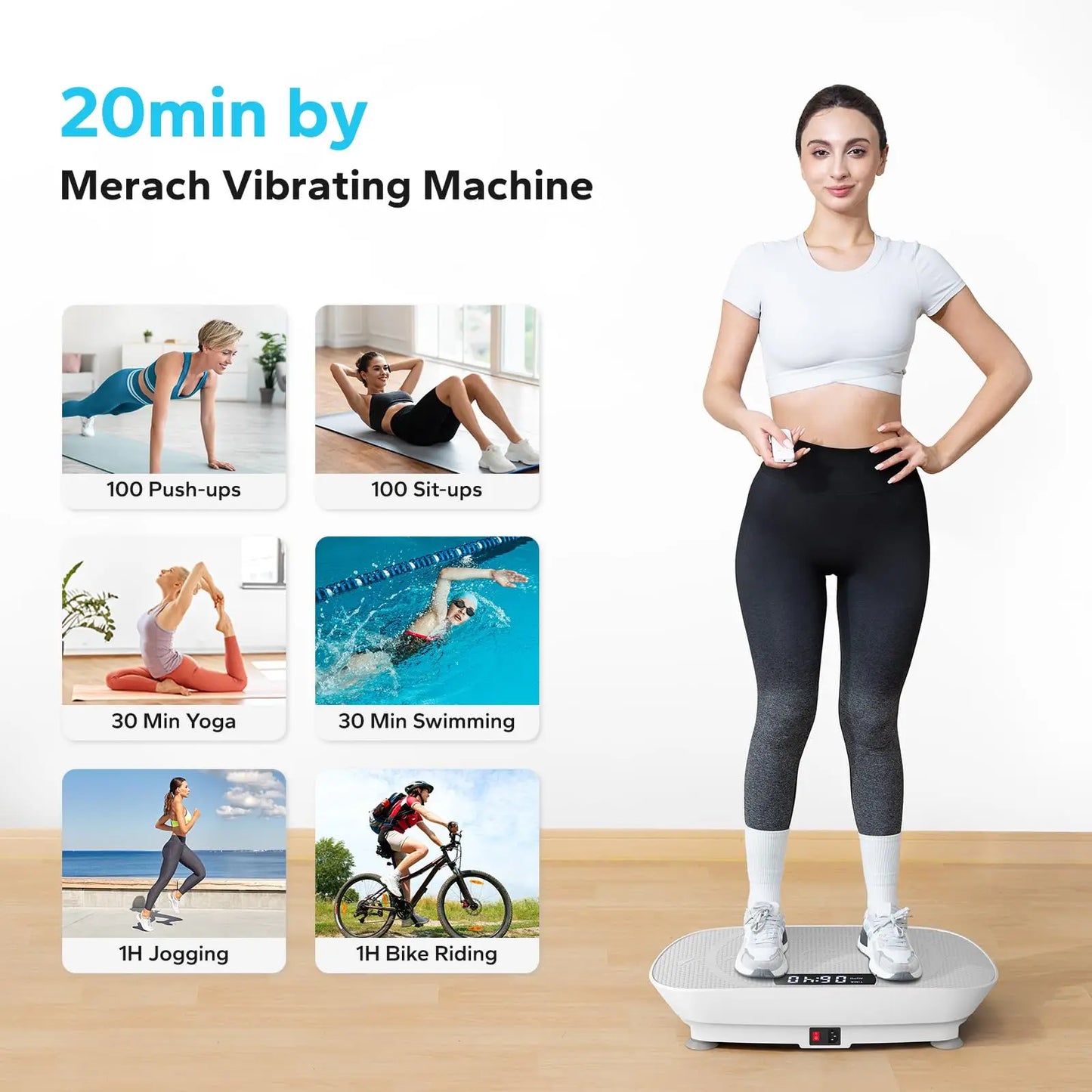 Vibration Plate Exercise Machine for a Whole Body Workout