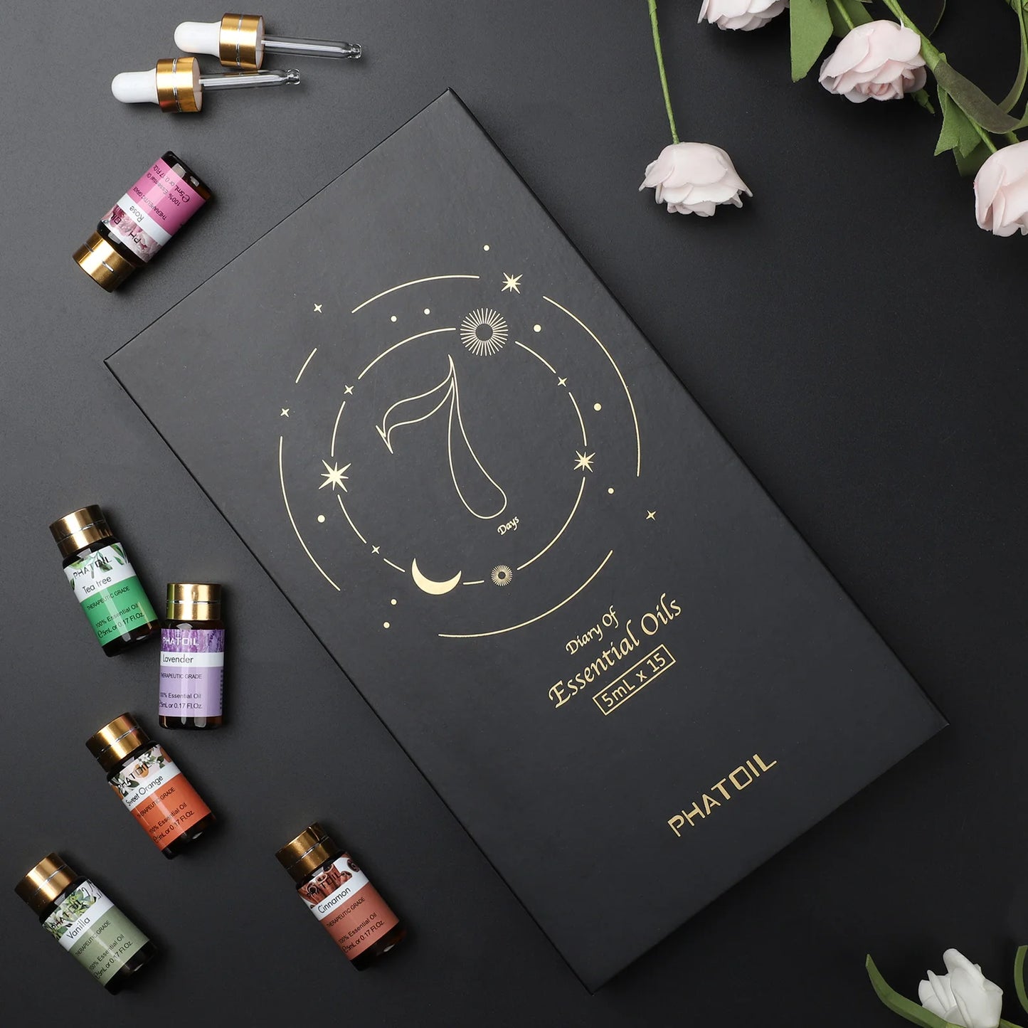 PHATOIL 15pcs Essential Oils Set Natural Plant Aroma Oils