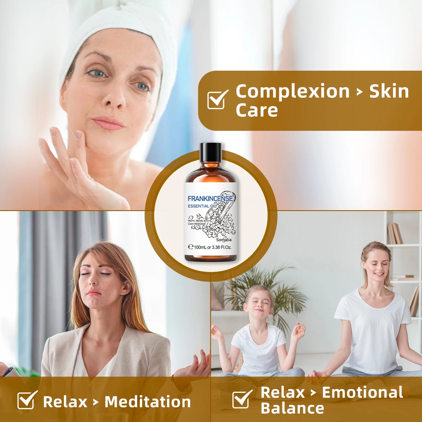 HIQILI 100ML Frankincense Essential Oils for Aromatherapy