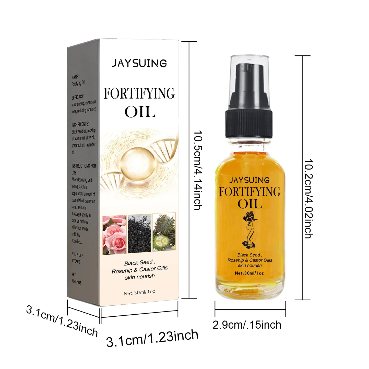 Rosehip & Castor Facial Oil for Hydration and Firming