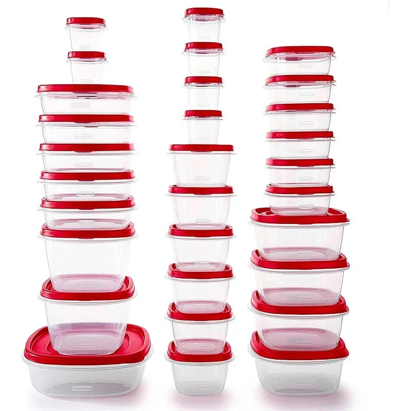 60-Piece Food Storage Container Set with Microwave & Dishwasher Safe Lids