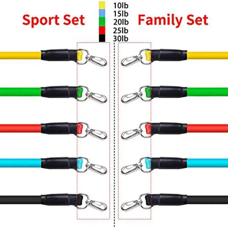 11 Piece Resistance Band Set for Strength Training