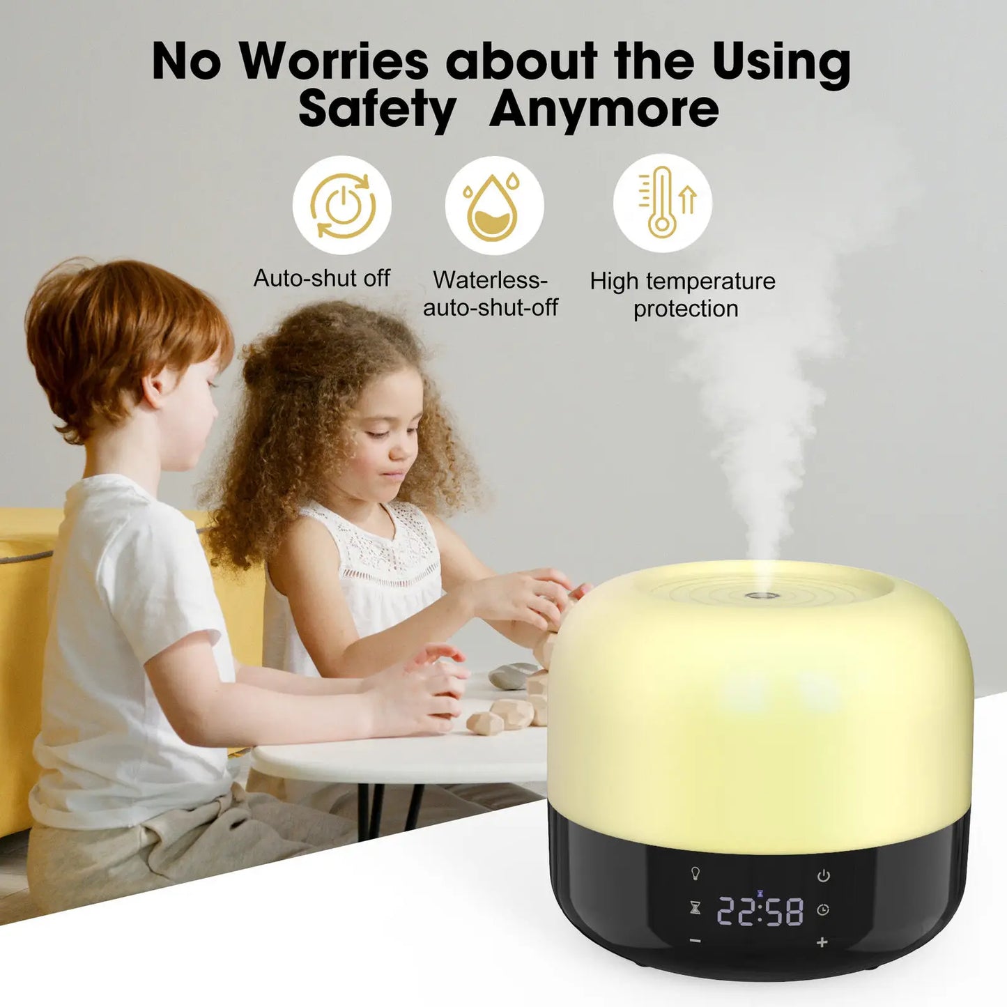 Essential Oil Aroma Diffuser with LED Light