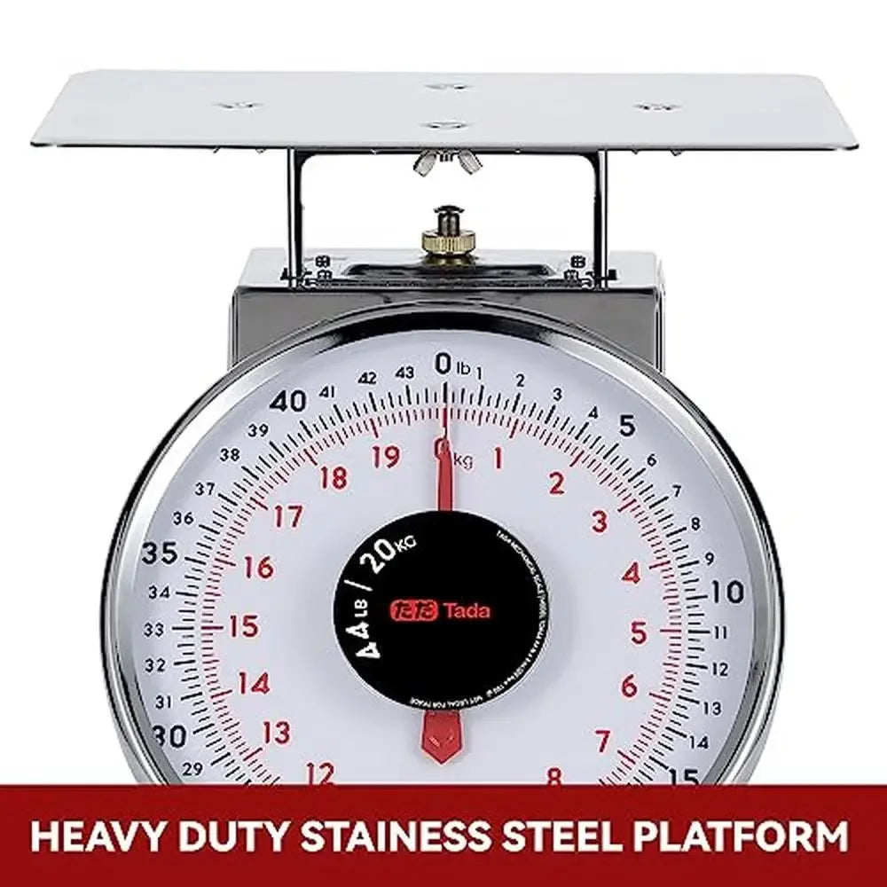 Heavy-Duty 44LB Stainless Steel Mechanical Kitchen Scale