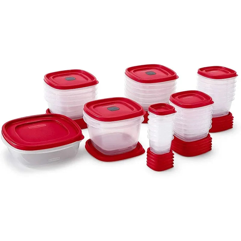 60-Piece Food Storage Container Set with Microwave & Dishwasher Safe Lids