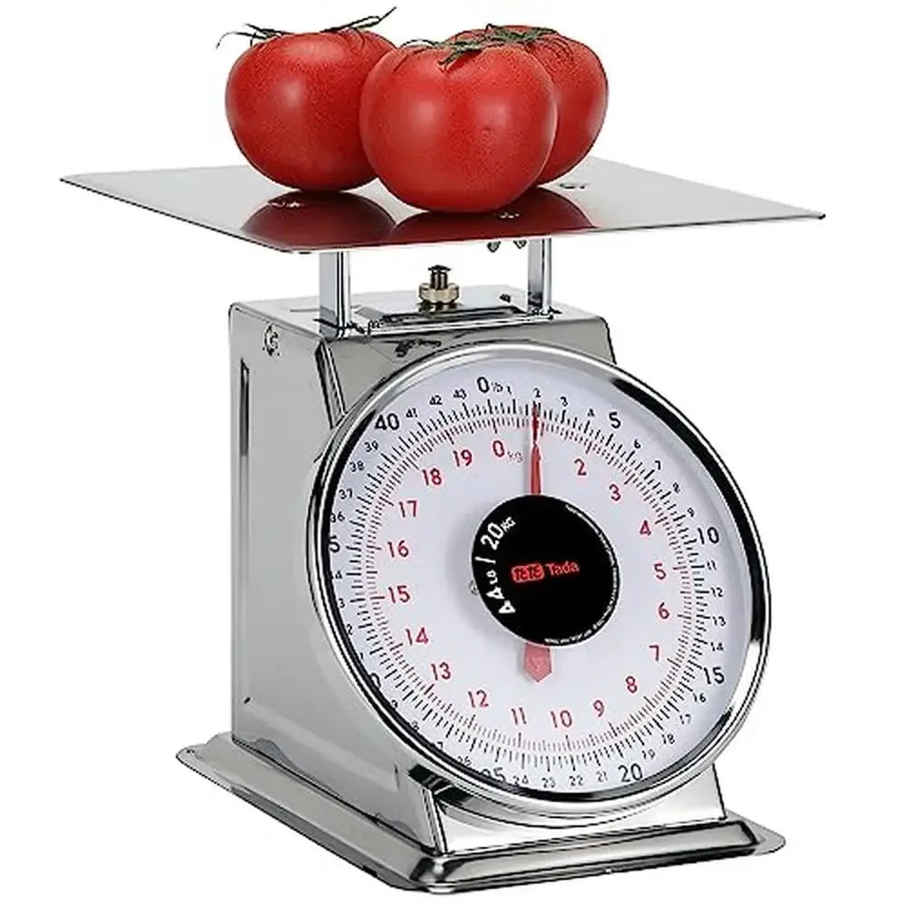 Heavy-Duty 44LB Stainless Steel Mechanical Kitchen Scale