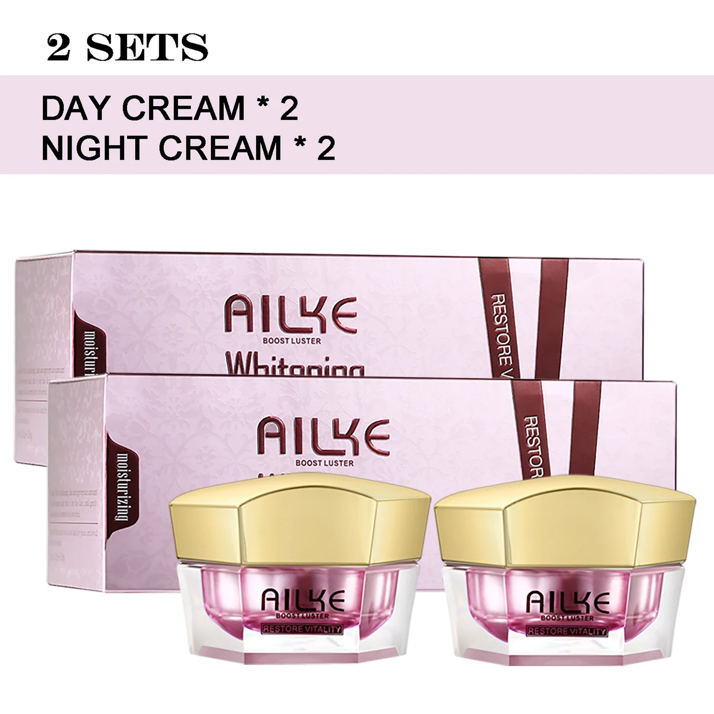 AILKE Face Cream With Hyaluronic Acid For Whitening Moisturizing