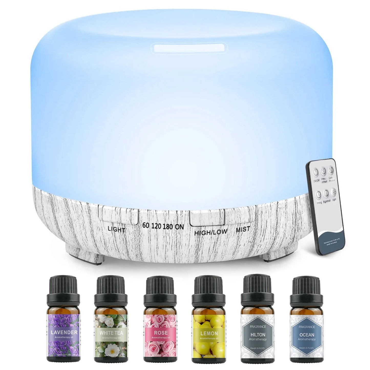 Aromatherapy Oil Diffuser with Set of 6 Essential Oils