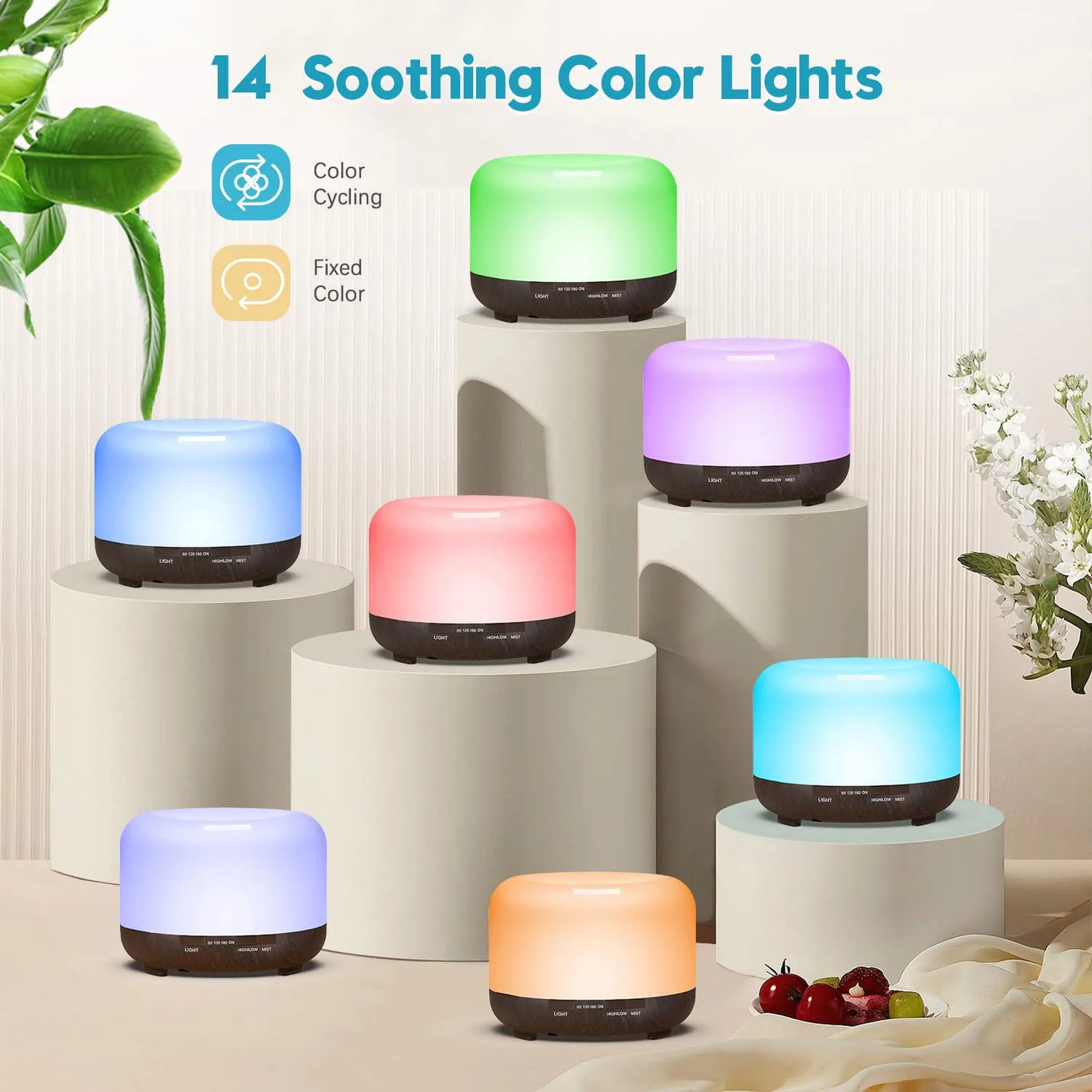 Aromatherapy Oil Diffuser with Set of 6 Essential Oils