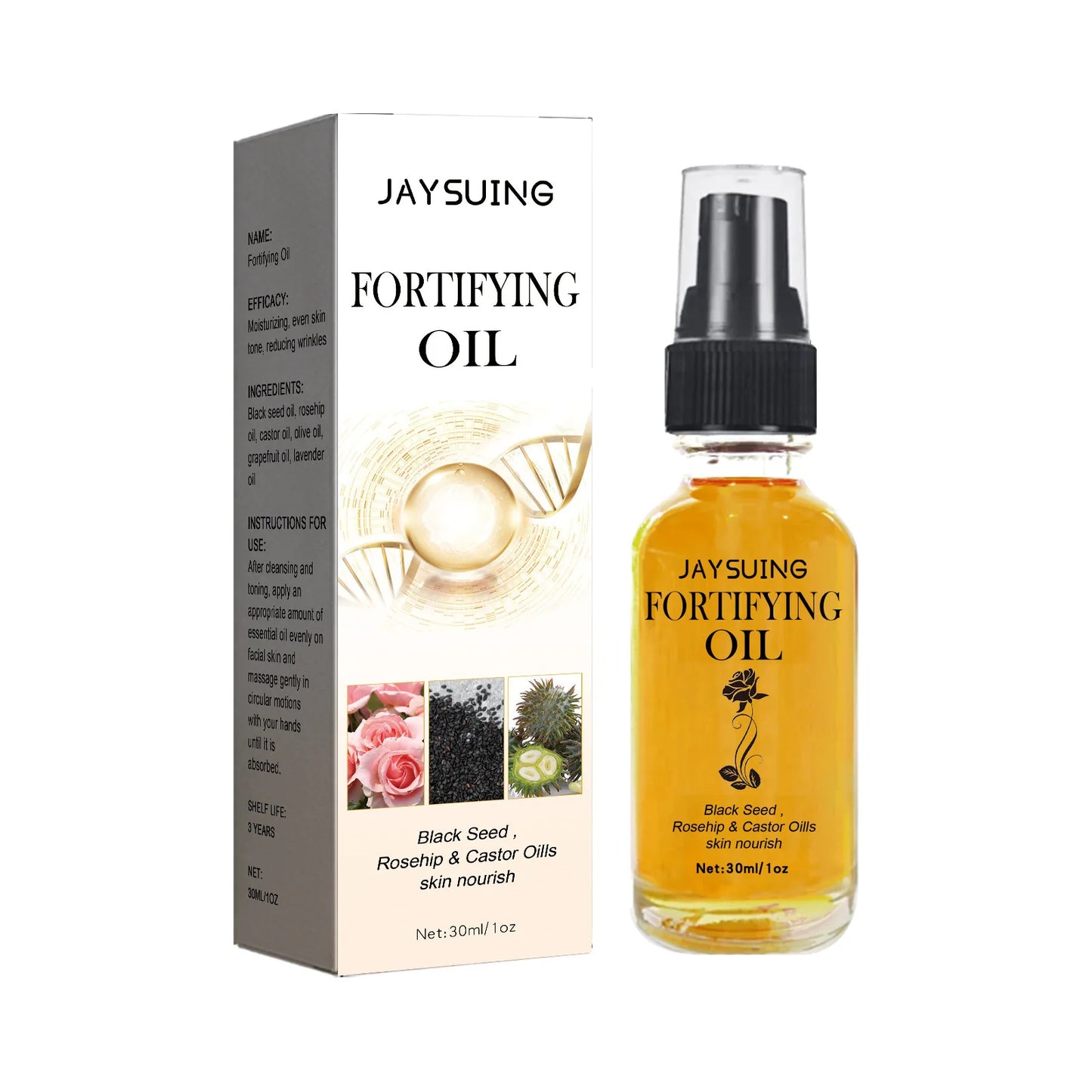 Rosehip & Castor Facial Oil for Hydration and Firming