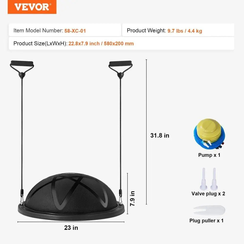 ** Half Balance Ball Trainer with Pump and Handles **