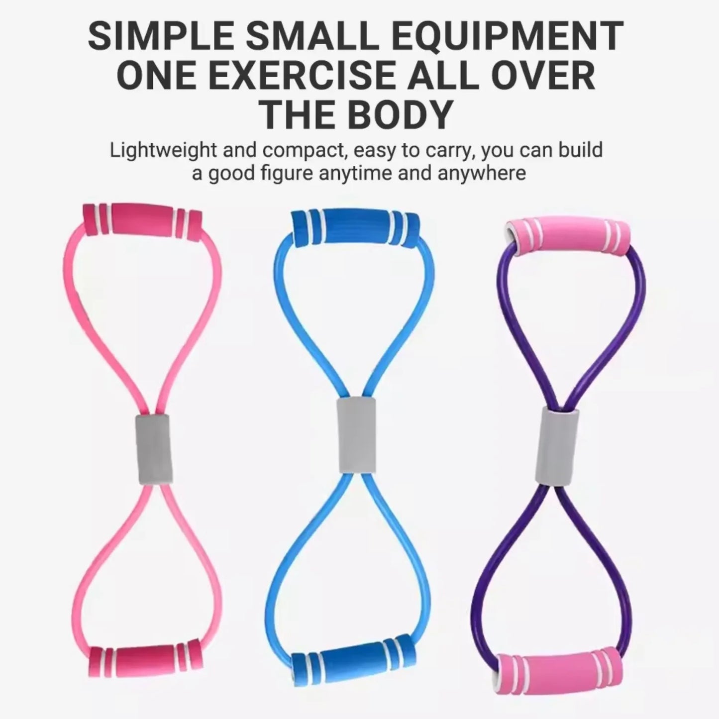 8-Shape Resistance Band for Yoga and Strength Training