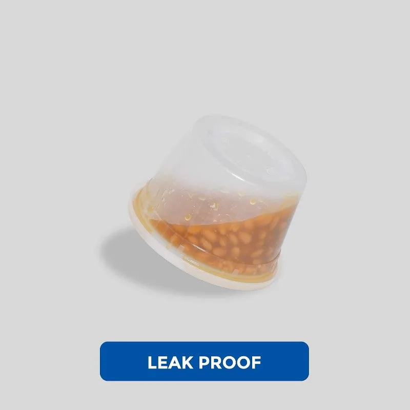 50 Set 16 Oz Plastic Deli Containers with Lids for Meal Prep