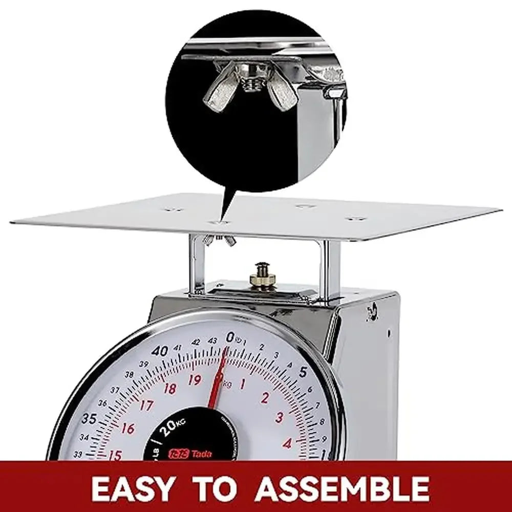 Heavy-Duty 44LB Stainless Steel Mechanical Kitchen Scale