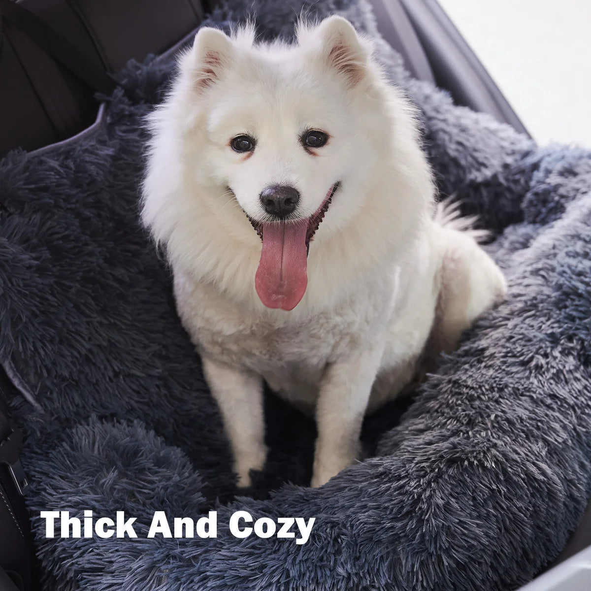 Large Dog Car Seat: Plush, Washable, Dual-Pet Safety