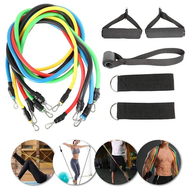 11 Piece Resistance Band Set for Strength Training