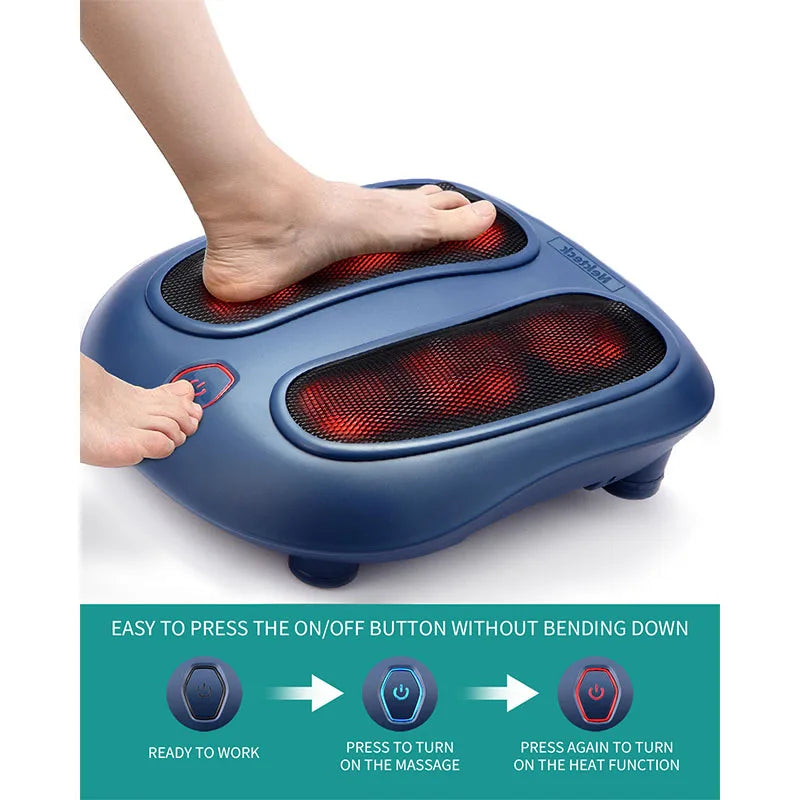 ** Heated Shiatsu Foot Massager with Deep Kneading **