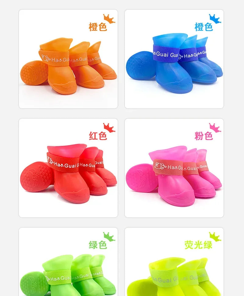 Waterproof Anti-Slip Rubber Pet Shoes for All Dogs