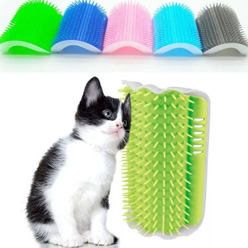 Corner Pet Grooming Brush for Cats and Dogs