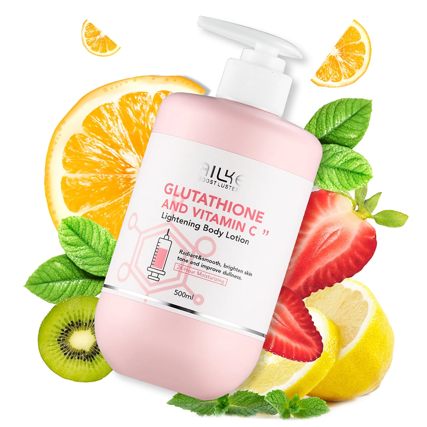 AILKE Vitamin C & Glutathione Brightening Body Lotion for Even Skin Tone and Lightening