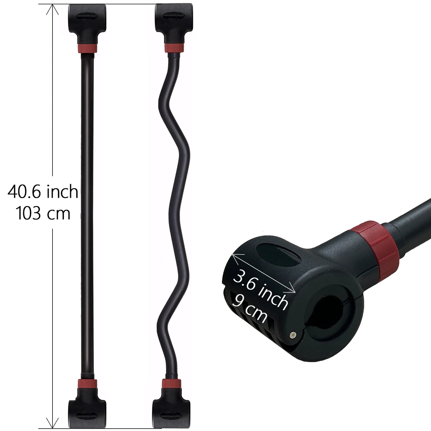 Adjustable Dumbbell Converter to Barbell Set and Kettlebell for Home Fitness Adjustable Up to 200lb